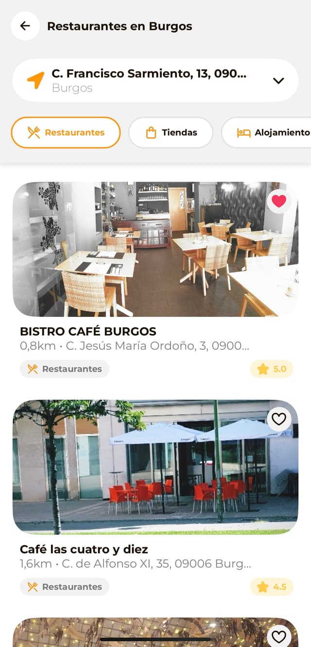 Pantalla de inicio de Trotterly